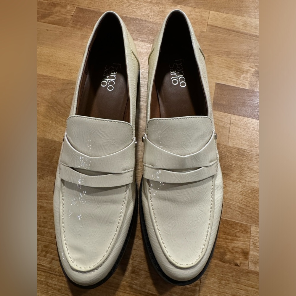 Franco Sarto Cream Loafers